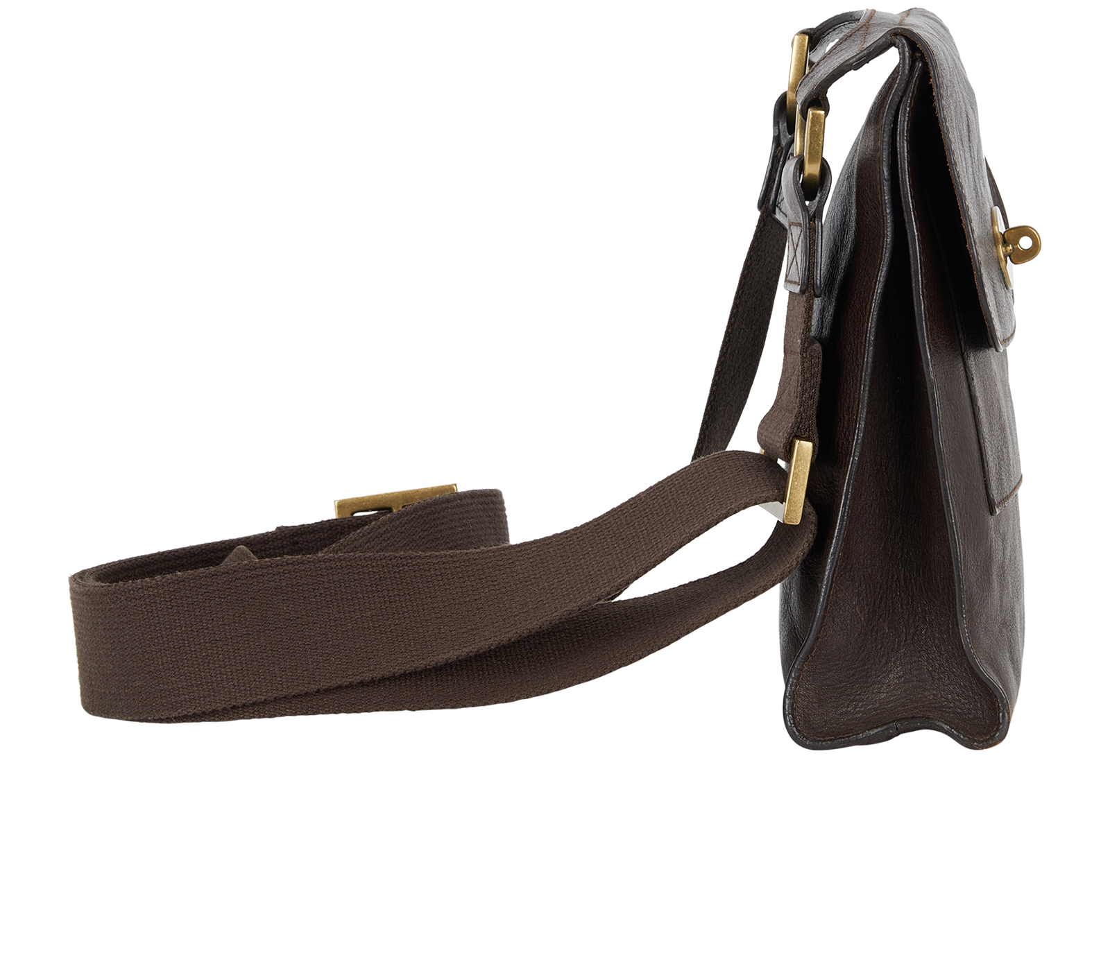 Antony Messenger, &pound;250, Handbags, Brown, Leather, Side view